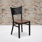 Chaise de restaurant en métal "Coffee Back"