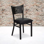 Chaise de restaurant en métal "Coffee Back"
