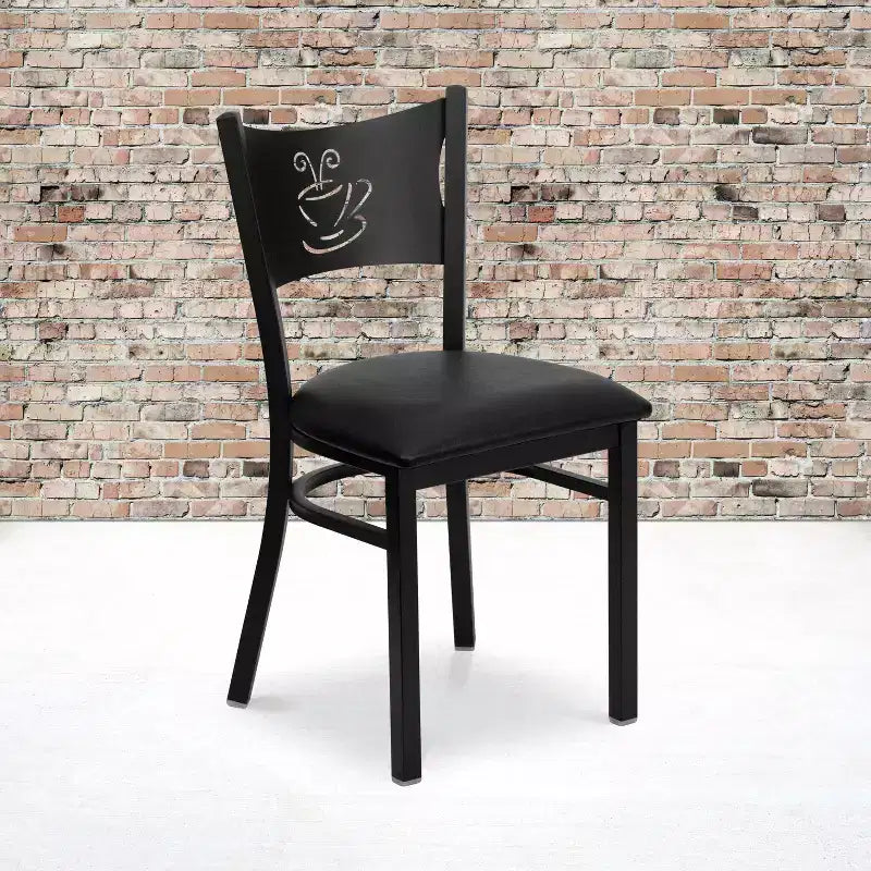 Chaise de restaurant en métal "Coffee Back"