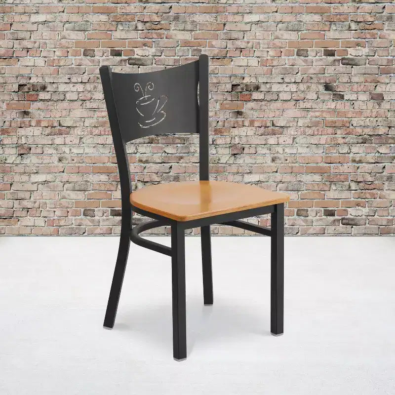 Chaise de restaurant en métal "Coffee Back"