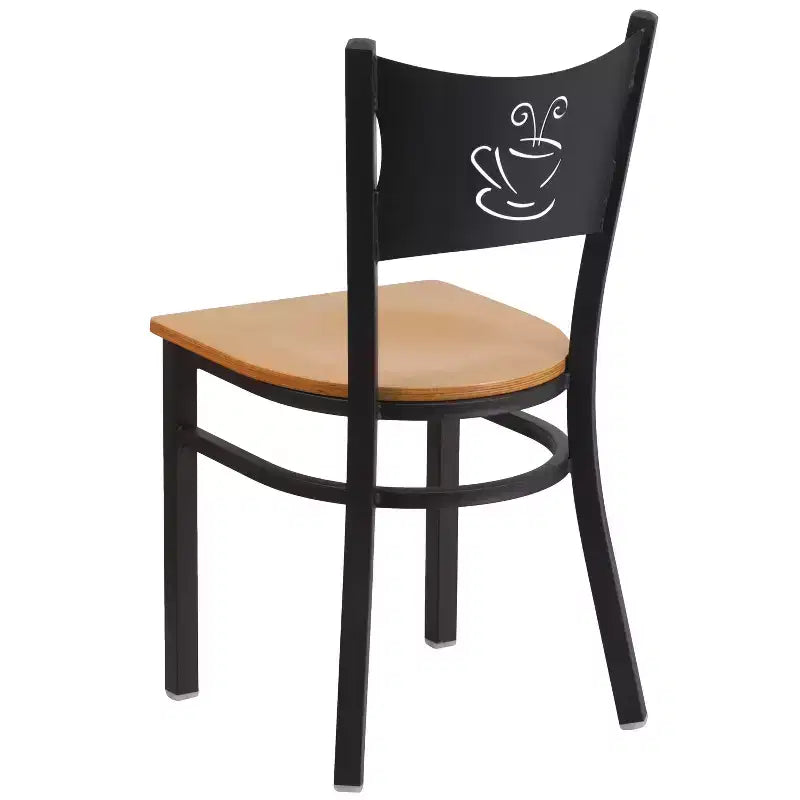 Chaise de restaurant en métal "Coffee Back"