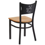 Chaise de restaurant en métal "Coffee Back"