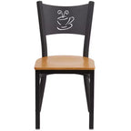 Chaise de restaurant en métal "Coffee Back"