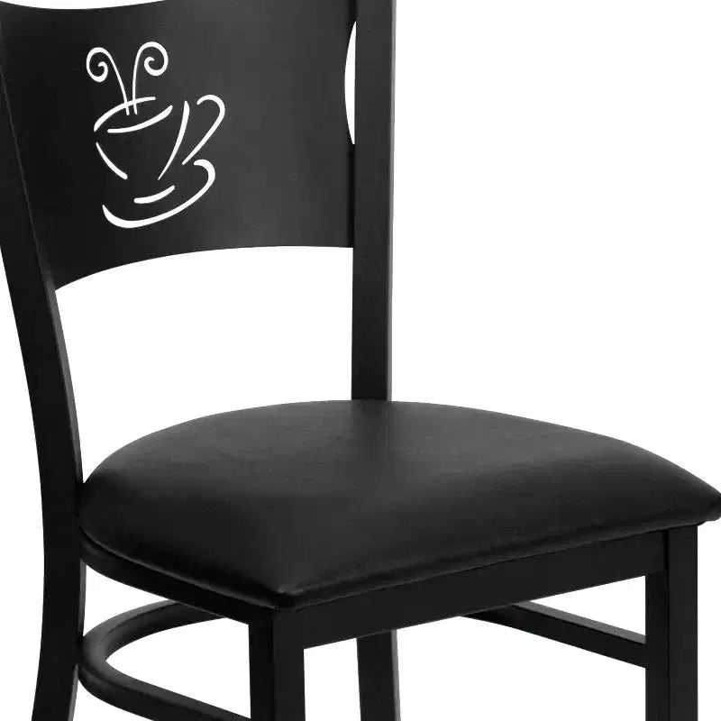 Chaise de restaurant en métal "Coffee Back"