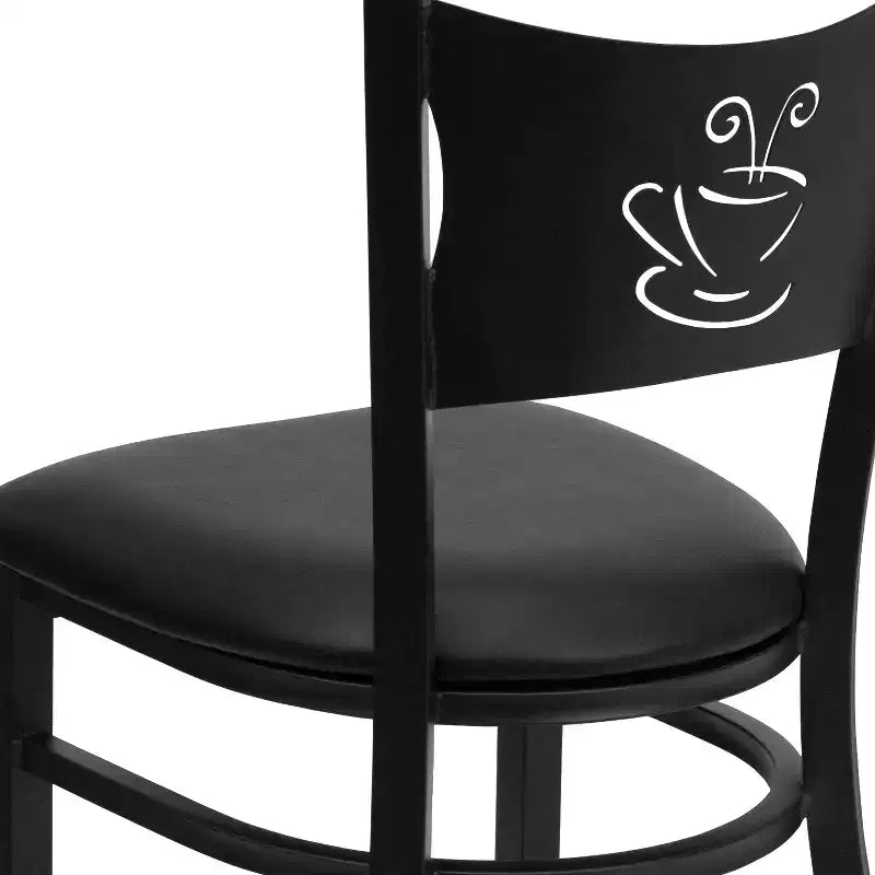 Chaise de restaurant en métal "Coffee Back"