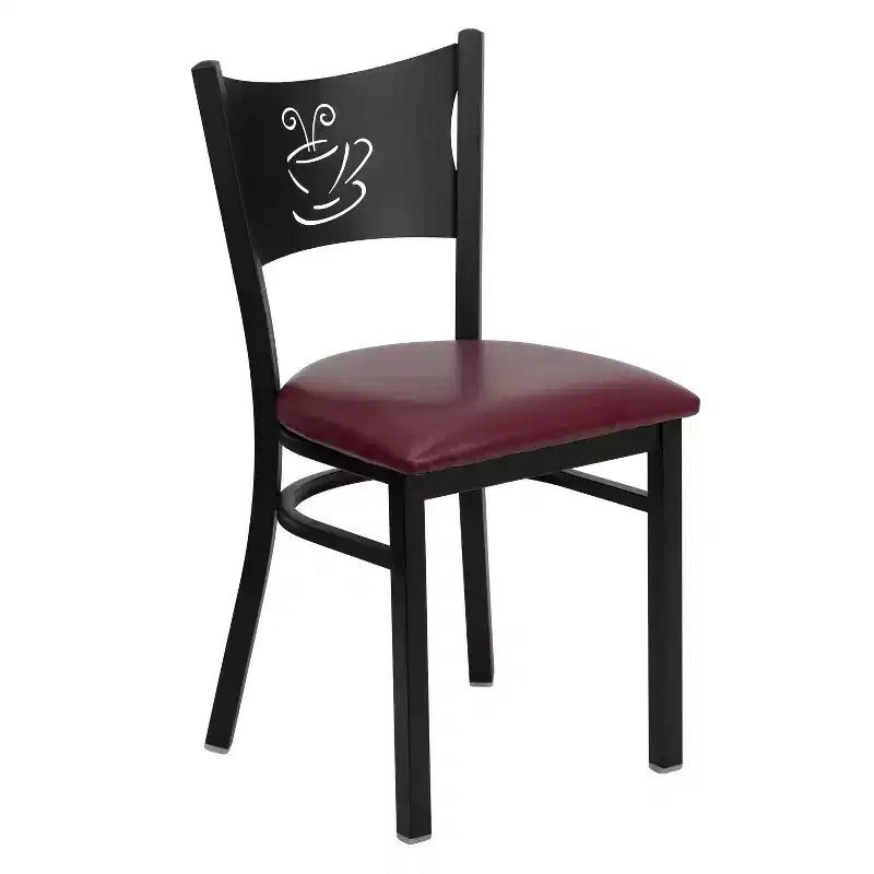 Chaise de restaurant en métal "Coffee Back"