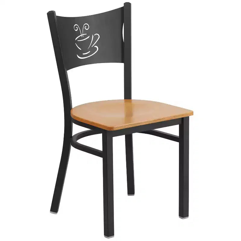 Chaise de restaurant en métal "Coffee Back"