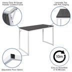 Bureau de style industriel moderne de qualité commerciale pour la maison ou le bureau