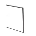 Miroir mural rectangulaire en bois avec cadre fin et minimaliste