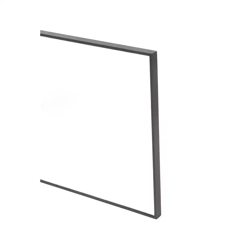 Miroir mural rectangulaire en bois avec cadre fin et minimaliste