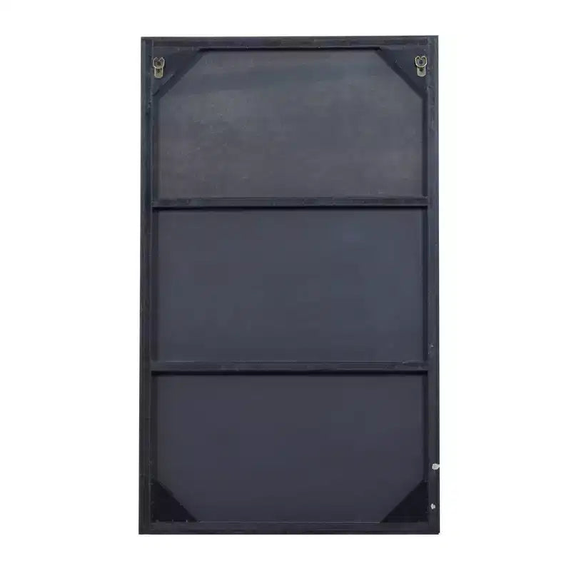 Miroir mural rectangulaire en bois avec cadre fin et minimaliste