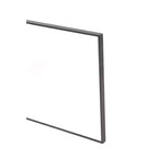 Miroir mural rectangulaire en bois avec cadre fin et minimaliste